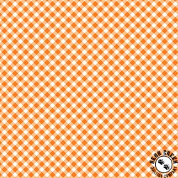 Maywood Studio Playtime Flannel Bias Gingham Orange