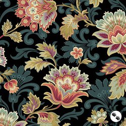 Andover Fabrics Dahlia Canterbury Dusk