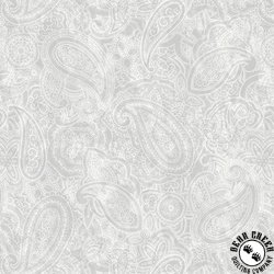 Blank Quilting Paisley Jane 108 Inch Wide Backing Fabric Gray