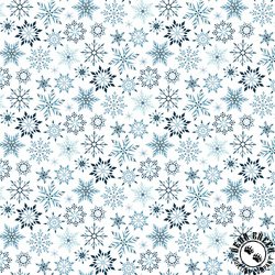 Riley Blake Designs Winter Magic Snowflakes White