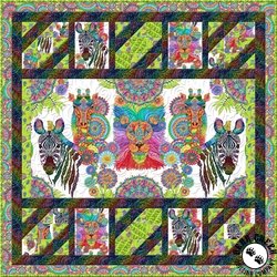 Safari So Goodie (Black) Free Quilt Pattern Safari So Goodie (Black) Free Quilt Pattern