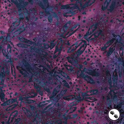 Anthology Fabrics Nouveau Batik Dragonfly Violet