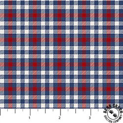 Northcott Cowboy Blues Small Check Cream/Multi Northcott Cowboy Blues Small Check Cream/Multi