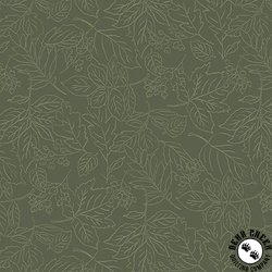 Maywood Studio Rustle Line Leaves Green Maywood Studio Rustle Line Leaves Green