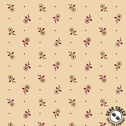 QT Fabrics Oxford Archival Ditsy Cream/Brick