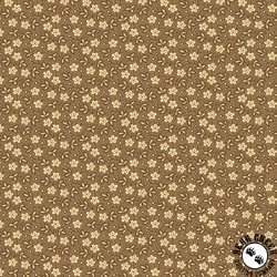 Andover Fabrics Always and Forever Blossoms Coffee