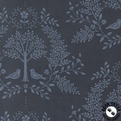 Moda Family Tree Damask Night Sky