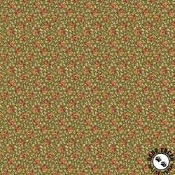 Marcus Fabrics Golden Era Petite Floral Green