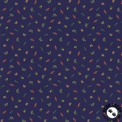 Windham Fabrics Lily Floral Spritz Royal Windham Fabrics Lily Floral Spritz Royal