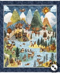 QT Fabrics Bearsville Scenic Panel Multi QT Fabrics Bearsville Scenic Panel Multi