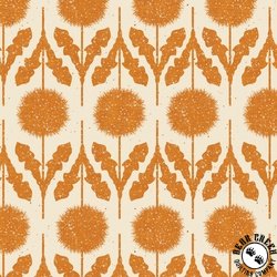 Benartex Wishflower Border Gold Benartex Wishflower Border Gold