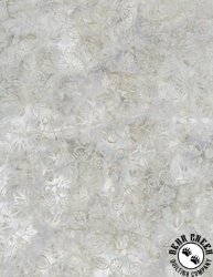 Wilmington Prints Polaris Batiks Leafy Sprigs Light Gray