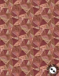 Wilmington Prints Floralscape Geometric Red
