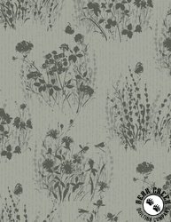 Wilmington Prints Au Naturel Floral Silhouettes Green