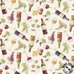 Clothworks Wine Tasting Bottles Light Cream Clothworks Wine Tasting Bottles Light Cream