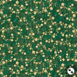 P&B Textiles Vineyard 108 Inch Wide Backing Fabric Vine Scroll Green/Yellow P&B Textiles Vineyard 108 Inch Wide Backing Fabric Vine Scroll Green/Yellow