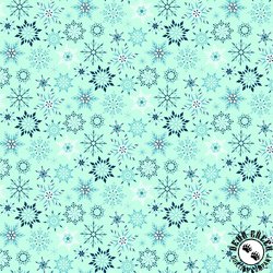 Riley Blake Designs Winter Magic Snowflakes Aqua