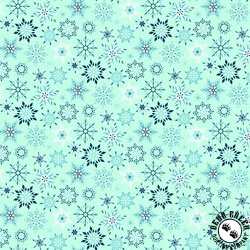 Riley Blake Designs Winter Magic Snowflakes Aqua Riley Blake Designs Winter Magic Snowflakes Aqua