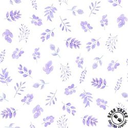 QT Fabrics Hunny Bunny Sprigs Lilac QT Fabrics Hunny Bunny Sprigs Lilac