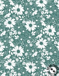 Wilmington Prints Juliette Floral Toile Teal