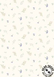 Lewis and Irene Sky Garden Scattered Sprig Cream Lewis and Irene Sky Garden Scattered Sprig Cream