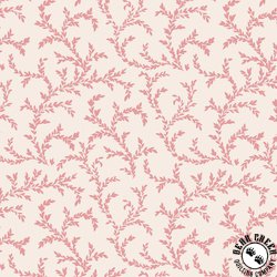 P&B Textiles Victoria Vines Ecru/Pink