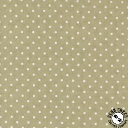 Moda Vintage Linens Meadow Greens Perfect Dot Sage