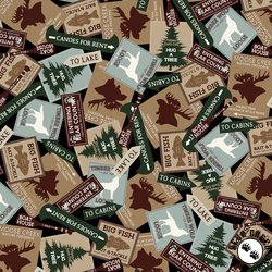 Benartex Moose Creek Lodge Lodging Signs Black Benartex Moose Creek Lodge Lodging Signs Black