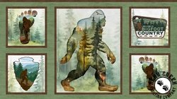 P&B Textiles Bigfoot Country Bigfoot Blocks Panel Multi P&B Textiles Bigfoot Country Bigfoot Blocks Panel Multi