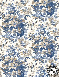 Wilmington Prints Radiance Medium Floral Cream