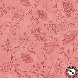 Maywood Studio Operetta Flowering Vines Pink/Red