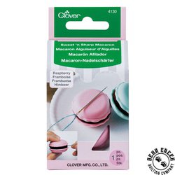 Clover Sweet n Sharp Macaron Needle Sharpener - RASPBERRY Clover Sweet n Sharp Macaron Needle Sharpener - RASPBERRY