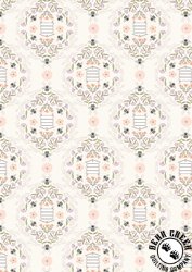 Lewis and Irene Fabrics Honey Sweet Bee Hives Cream