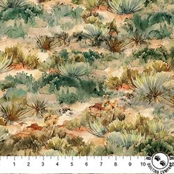 Northcott The Great Outdoors Desert Scene Rust/Multi