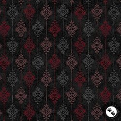 Maywood Studio Operetta Damask Stripe Black