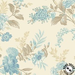 Andover Fabrics Sewing Bird Bed of Roses Linen