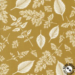 Moda Field of Flowers Leaf Pattern Goldenrod