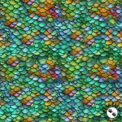 QT Fabrics Dragon's Song Dragon Scales Green QT Fabrics Dragon's Song Dragon Scales Green