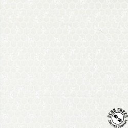 Moda Wild Honey Honeycomb Daisy - White