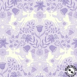 Lewis and Irene Fabrics Glow Fairies Fairy Friends Light Dusk Lilac Lewis and Irene Fabrics Glow Fairies Fairy Friends Light Dusk Lilac