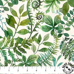 Northcott Luscious Multi Leaves Cream Multi Northcott Luscious Multi Leaves Cream Multi