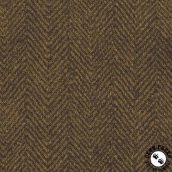 Maywood Studio Woolies Flannel Herringbone Brown