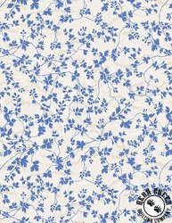 Wilmington Prints Chateau Bleu Trailing Leaves Cream