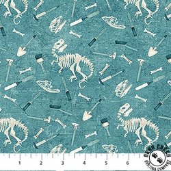 Northcott Dino Roar Excavation Light Teal Northcott Dino Roar Excavation Light Teal