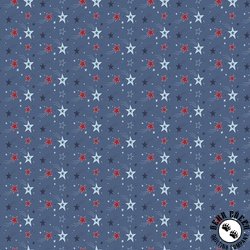 Riley Blake Designs Stars and Stripes Forever Shooting Stars Blue Riley Blake Designs Stars and Stripes Forever Shooting Stars Blue