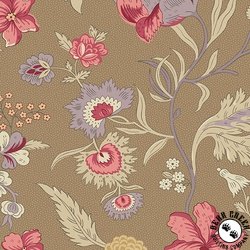 Andover Fabrics Wildflower Cottage Wildflowers Toffee