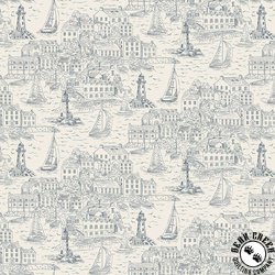 Andover Fabrics High Tide Harbour View Cream