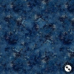 Clothworks Naturescape Splatter Light Navy