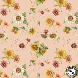 Riley Blake Designs Sunflower Whispers Sunflowers Blush Riley Blake Designs Sunflower Whispers Sunflowers Blush