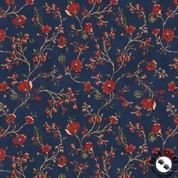 Windham Fabrics Duchess Blooming Vine Indigo Windham Fabrics Duchess Blooming Vine Indigo